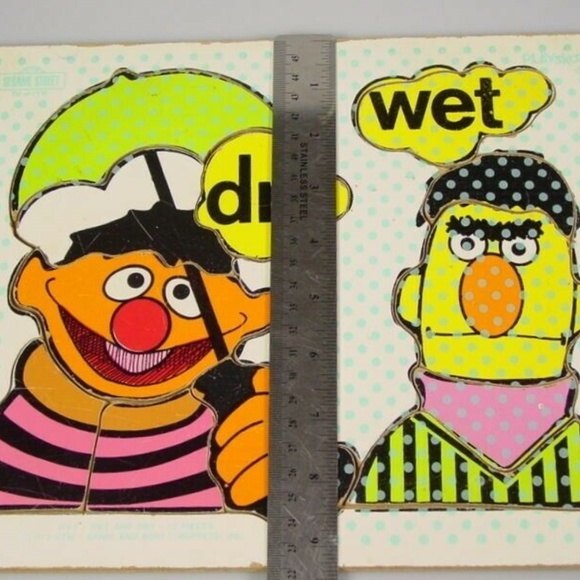Sesame Street Muppets Bert Ernie board puzzle Play - Picture 8 of 8